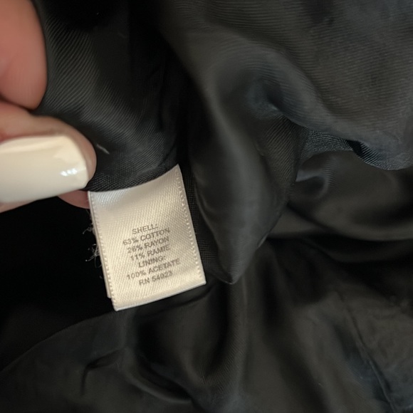 Women’s Banana Republic Navy Button Jacket Coat Medium - Picture 9 of 9